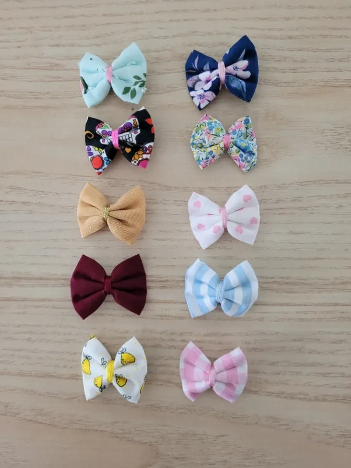 Lot de 10 petites barrettes