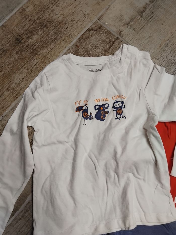 Lot de 5 t-shirts manches longues taille 3 ans garçon - photo numéro 2