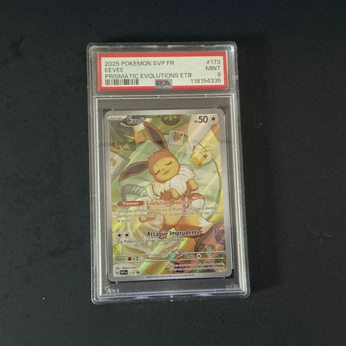 Carte gradée PSA 9 - evoli promo 173