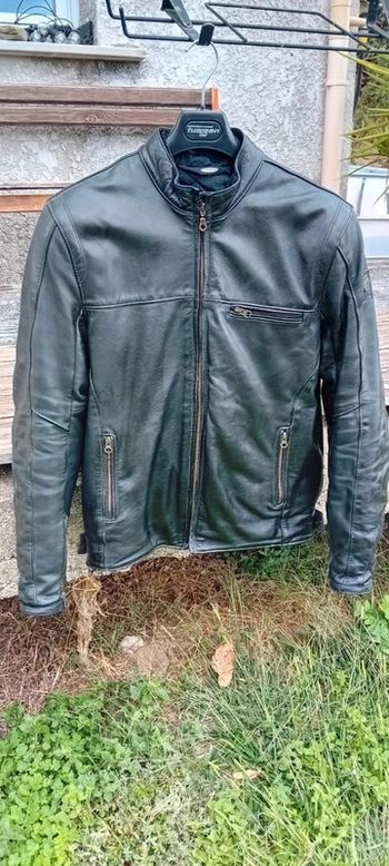 Blouson en cuir noir Furygan + doublure L