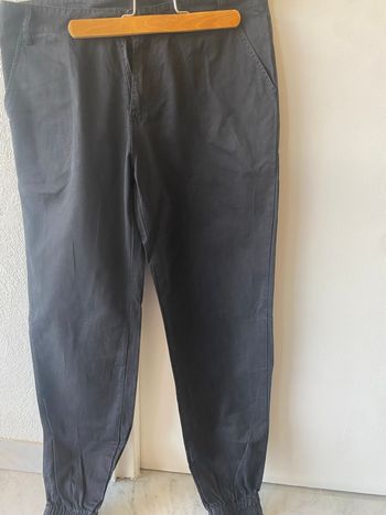 Pantalon noir élastique en bas du pantalon taille L TBE