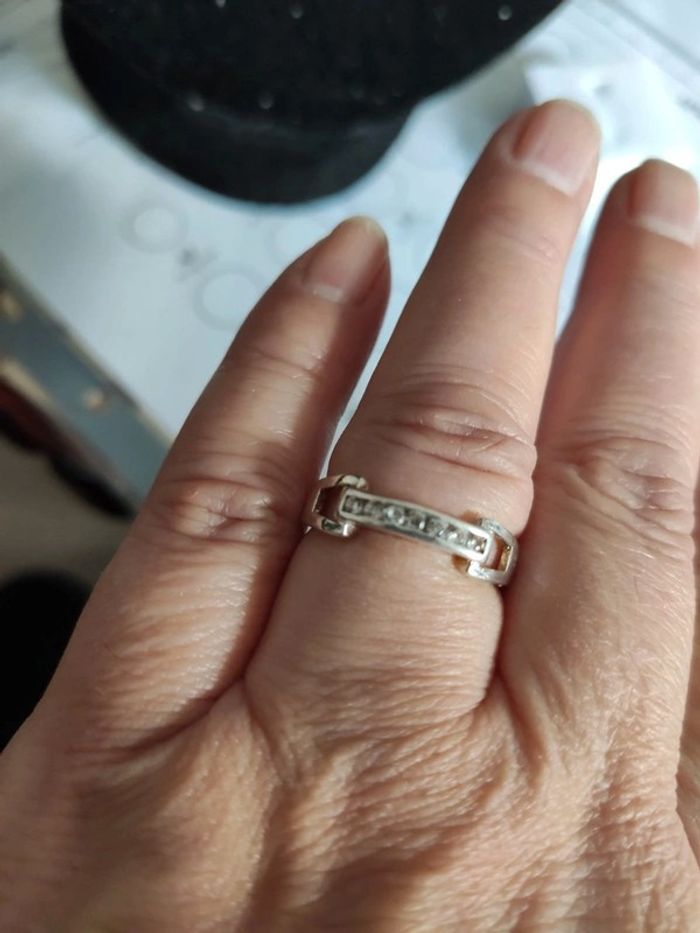 Bague argent et cristaux - photo numéro 1