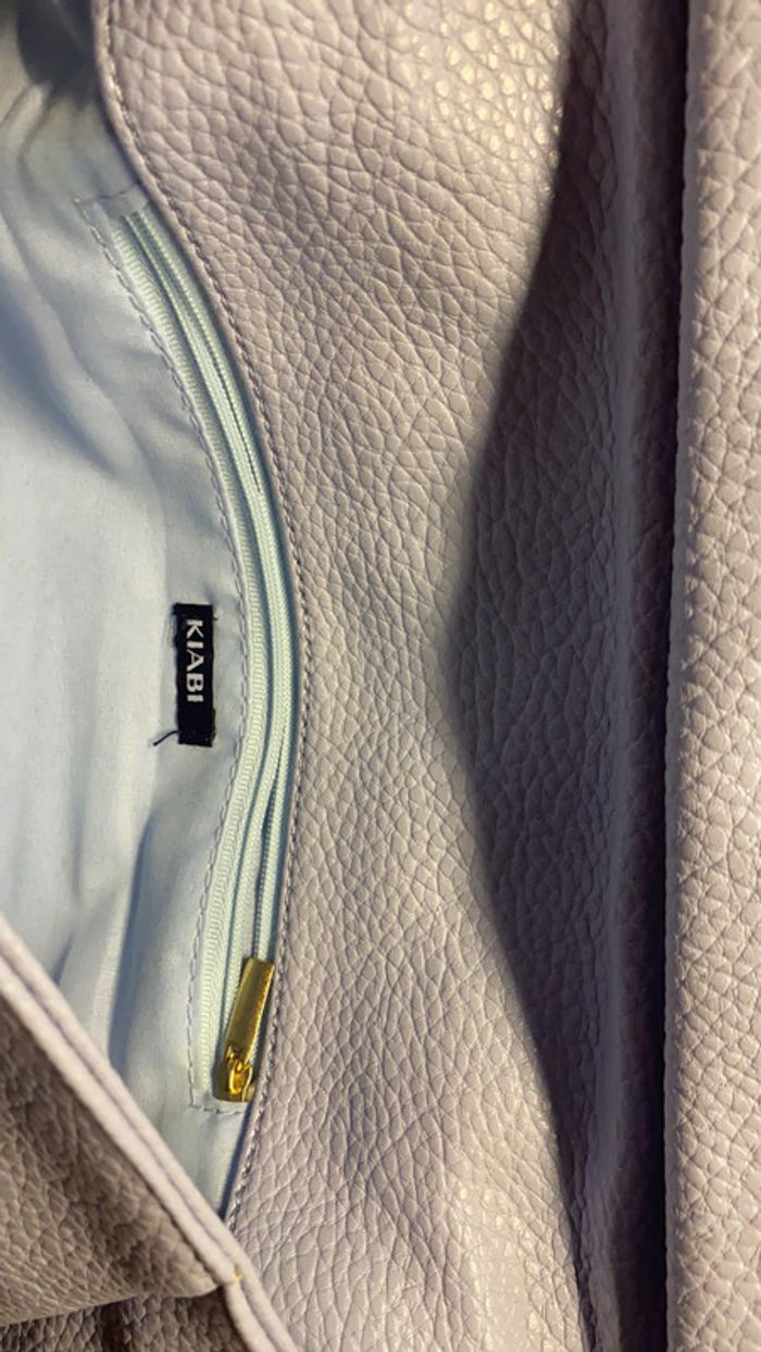 Sac mauve Kiabi avec chaine doree - photo numéro 2