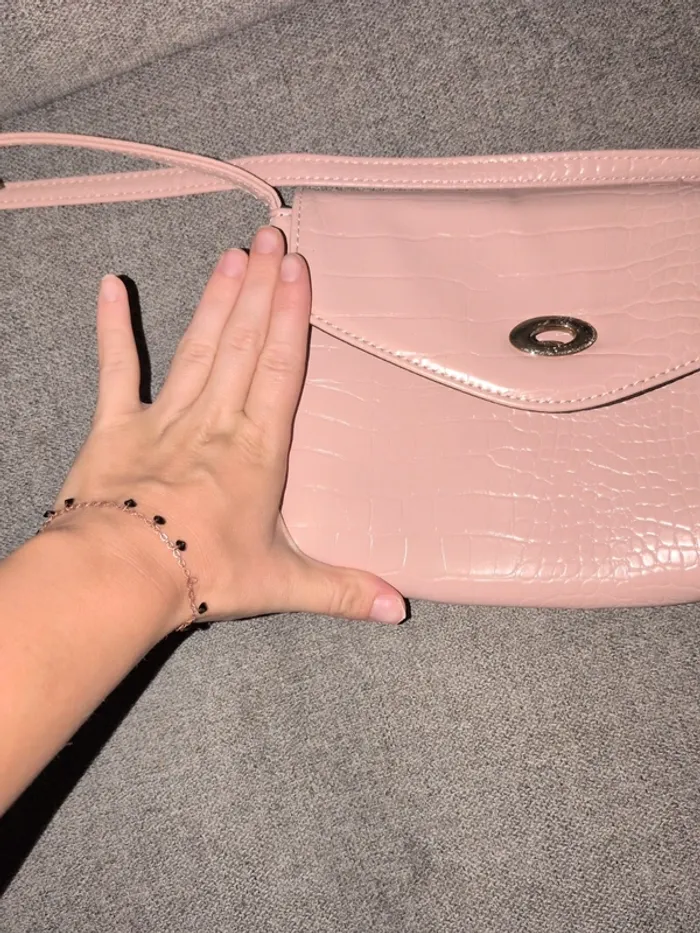 Sac à main rose neuf avec étiquette - photo numéro 6
