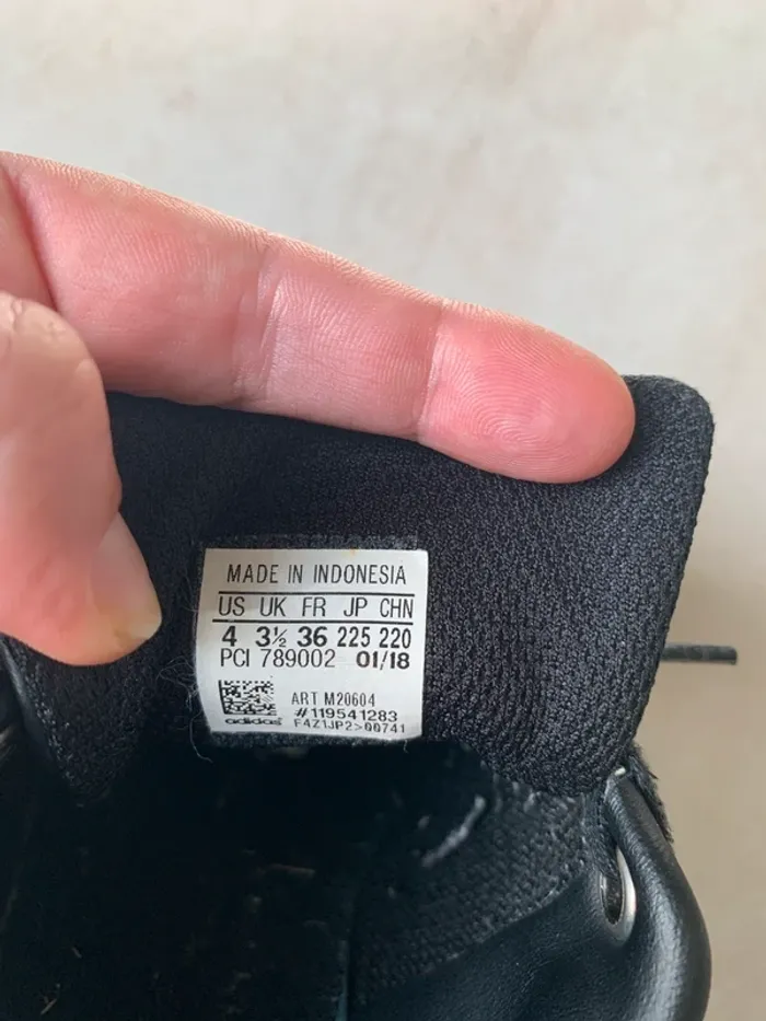 Basket Adidas Stan Smith Noire Taille 36 - photo numéro 5