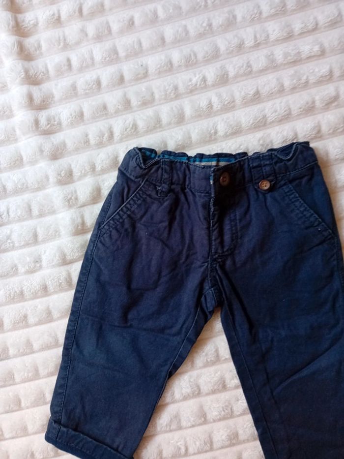 Pantalon double 6/12mois 🖤💙 - photo numéro 2