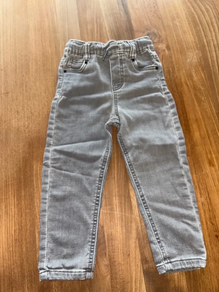 2 jeans taille élastique 18/24 mois mango - photo numéro 6