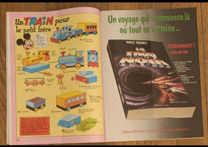 Ancien journal de mickey avec poster Bernard Hinault N°1465 de 1980 vintage - photo numéro 8