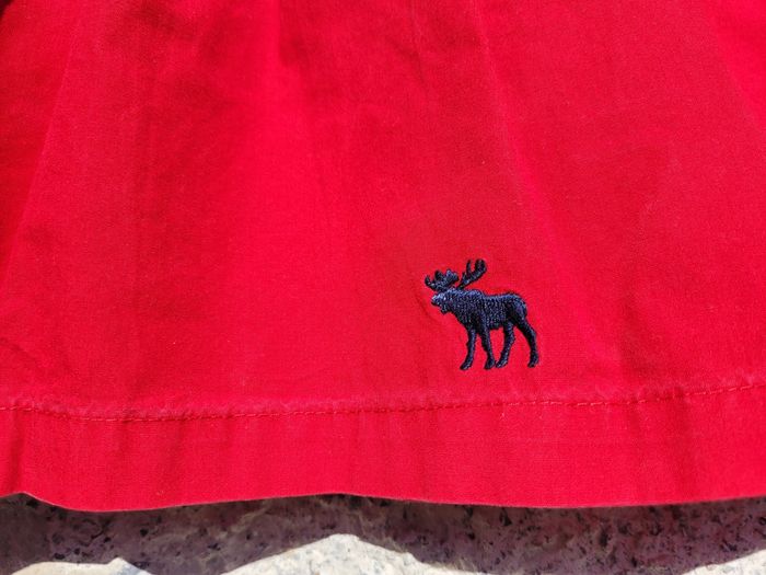 Superbe jupe rouge Abercrombie & Fitch Taille O ou 24 ou 10/12 ans - photo numéro 3