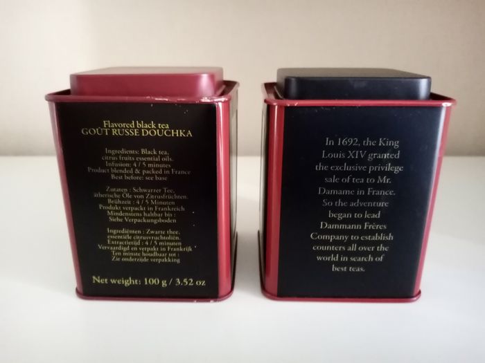 2 boîtes à thé (Dammann) - photo numéro 3