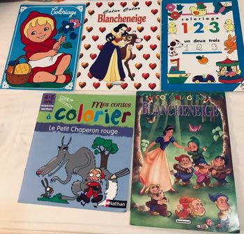 Lot de 9 albums à colorier