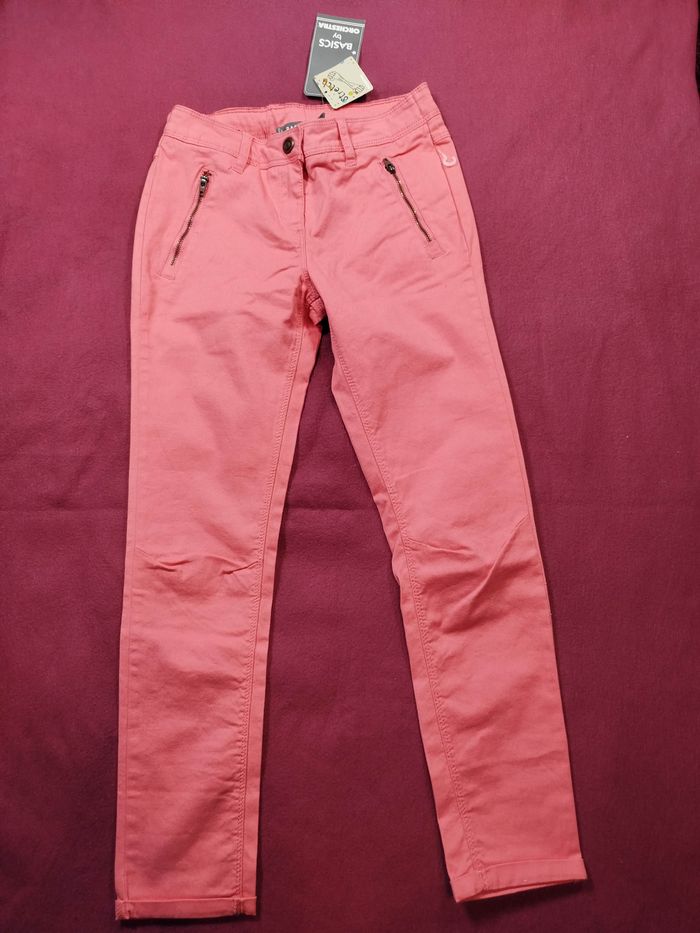 pantalon stretch fille rose 10 ans orchestra neuf