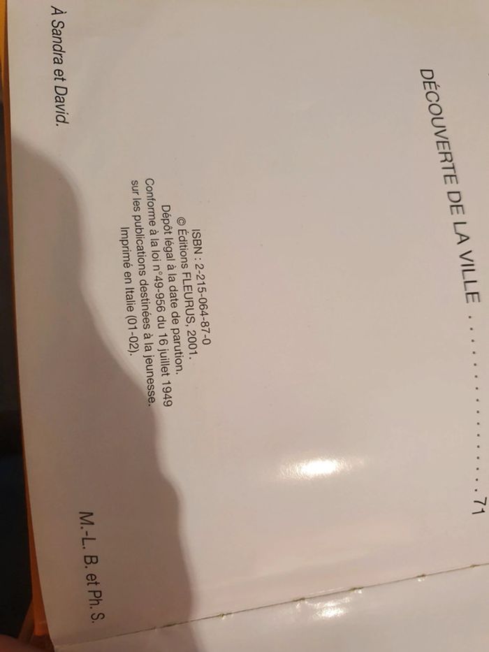 Livre L imagerie de la Ville Fleurus Edition 2001 - photo numéro 10