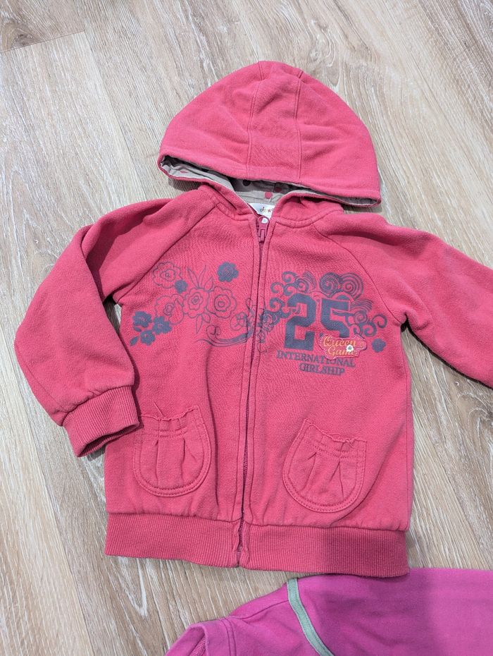 Lot 2 sweat gilets rose 3 ans bébé - photo numéro 4