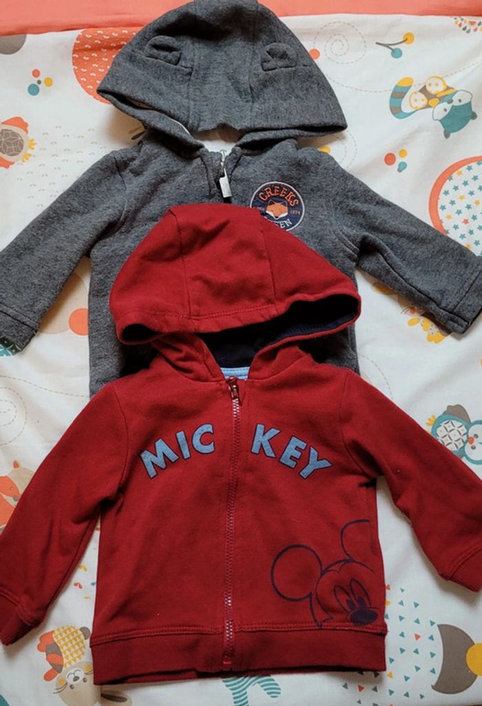 Lot de 2 vestes bébé 3 mois