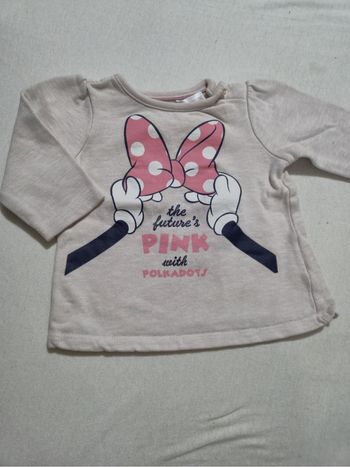 🎀 Pull Minnie bébé C&A – 68 cm (6 mois env.)