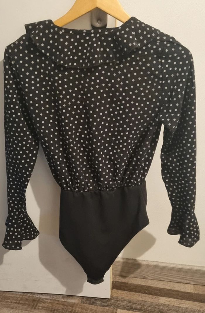 Body noir petit pois Boohoo 36 - photo numéro 2