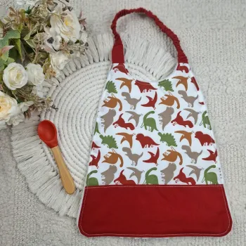 Bavoir élastique motifs dinosaures