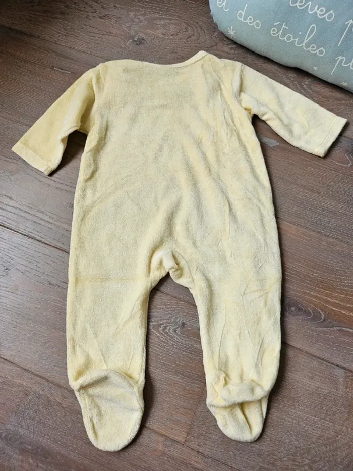 Pyjama velours mixte 3 mois - photo numéro 2
