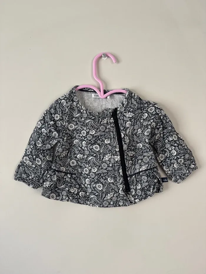👚 haut manches longues - 6 mois - 68 CM- Ikks- bon état - bébé fille