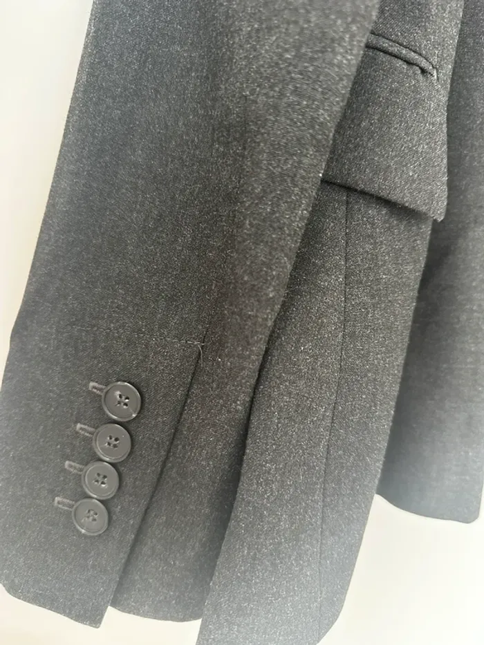Blazer gris chiné - photo numéro 5