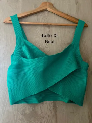 Top maille croisée Mango