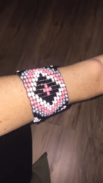 Bracelet manchette perles
