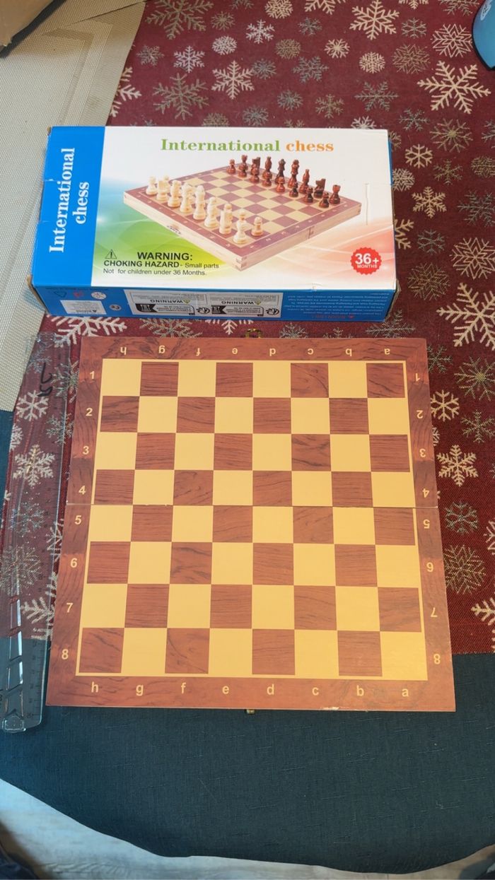 Échiquier en bois aimanté – Jeu d’échecs neuf - photo numéro 3