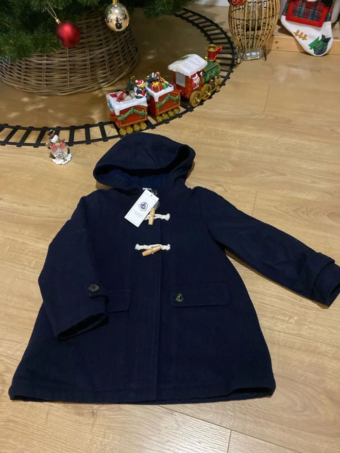Duffle coat petit bateau neuf 5 ans marine