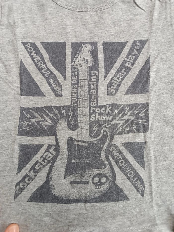 🔸Tee-shirt Manches Longues Gris Rock Star – 24 mois🔸 - photo numéro 2