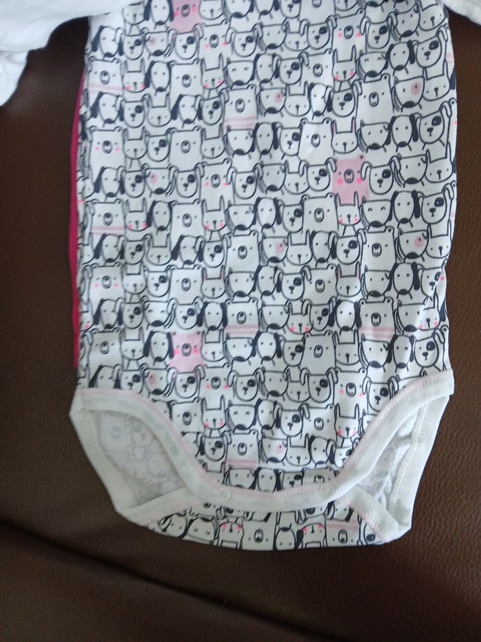 lot 3 bodies fille manches courtes absorba 86 cm 24 mois - photo numéro 3