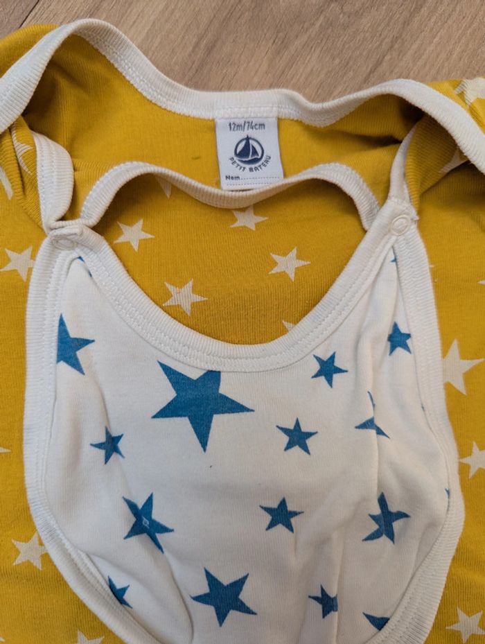 Pyjashort avec bavoir petit bateau 12 mois - photo numéro 2