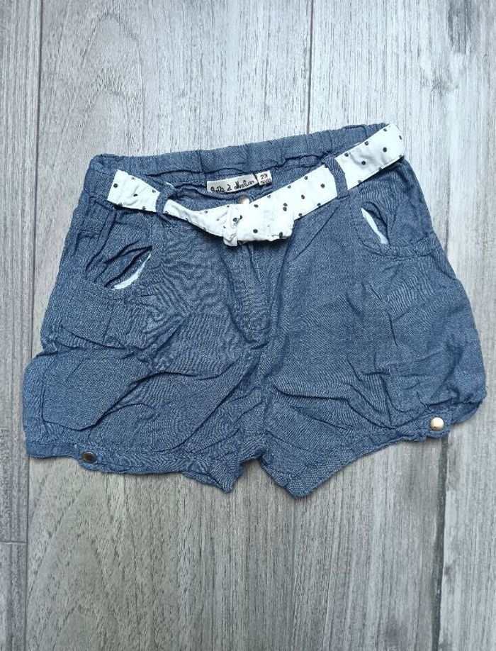 Short avec ceinture foulard 2 ans