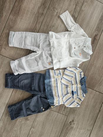 Lot 2 ensembles Sergent Major 12 mois