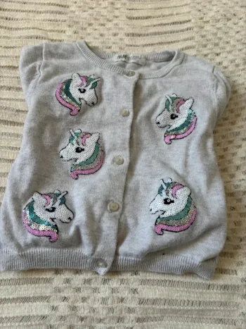 Gilet fille licorne 2 ans H&M