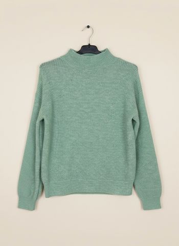 C’est Pull vert menthe maille douce col montant – Kabi – Taille S
