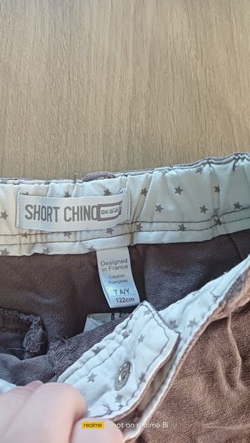 Short velours okaidi