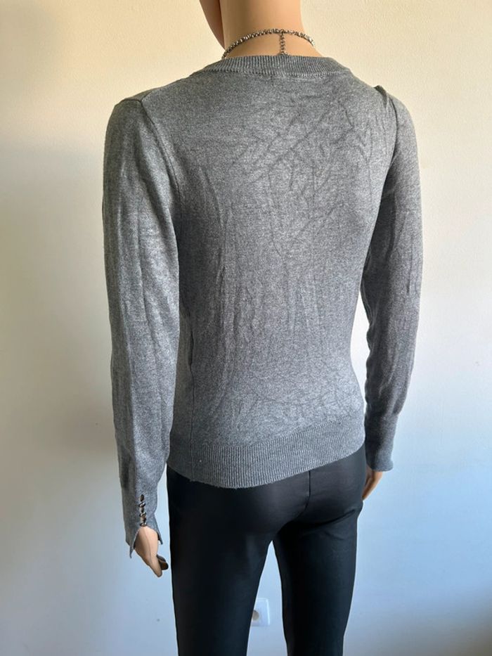 Pull gris à manches longues Only taille S jamais porté - photo numéro 8