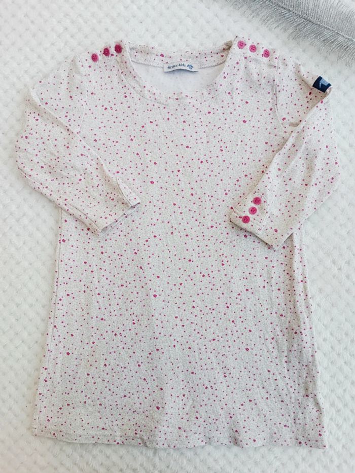 🔸Robe Blanche Armor Kids 24 mois Fleurs Roses🔸