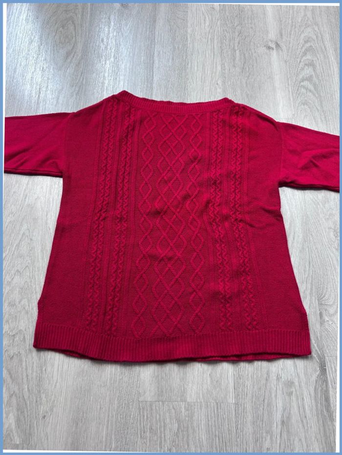 Pull femme torsadé Chaps Rouge Taille L - photo numéro 8