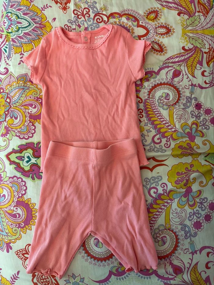 Ensemble bébé fille rose