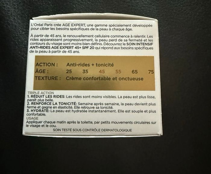 Crème L’Oréal âge expert - photo numéro 4