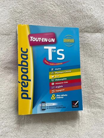 Prépa bac terminale S (maths physique chimie svt) toutes matières