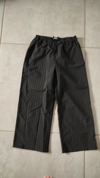 Pantalon noir rayures gemo taille 10 ans