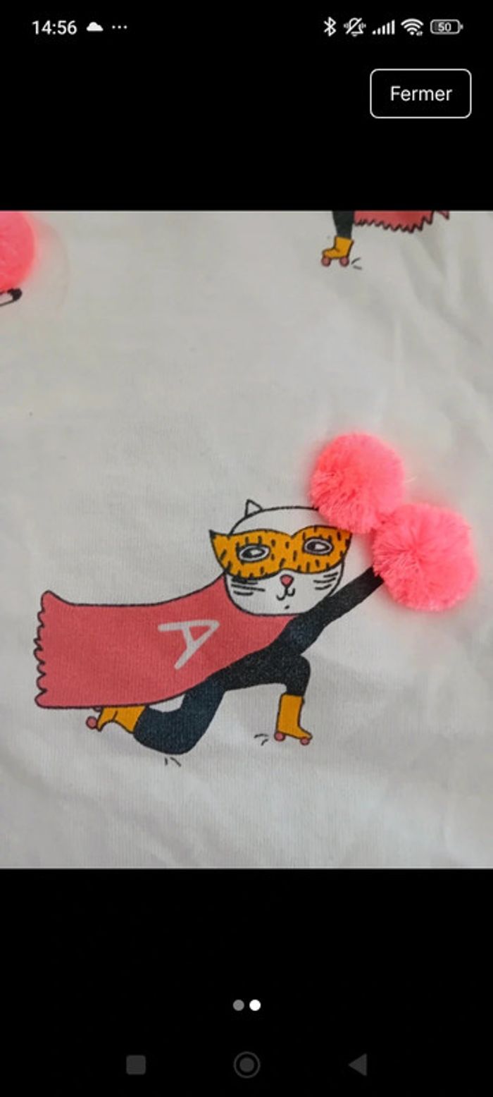 T-shirt super chat - photo numéro 2