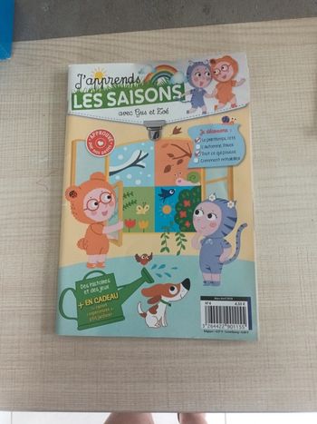 Livre j'apprends les saisons avec Gus et Zoé