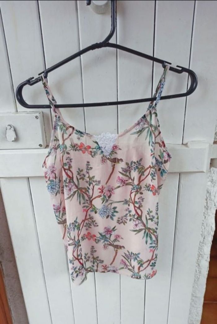 Top bretelles fleuris Naf Naf xs