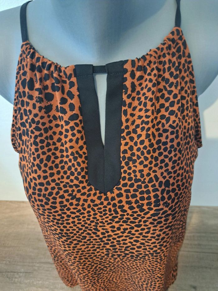 Top haut leopard camaïeu Taille 40 Tbe - photo numéro 3