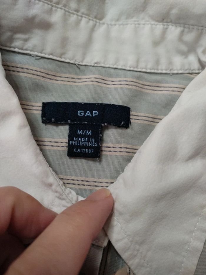 Chemise blouse chemisier rayures Gap taille 38 M - photo numéro 3