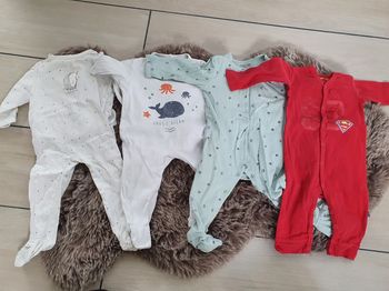 Lot de 4 pyjamas coton 6mois